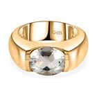 Prasiolith Ring Messing, (Größe 18.00) ca. 2.16 ct