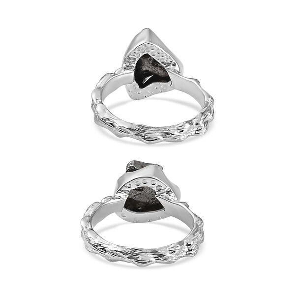 2er-Set- Meteorit Ring - 17 ct. image number 6