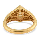 Natürlicher Äthiopischer Opal und Zirkon Ring 925 Silber Gelbgold Vermeil  ca. 1,29 ct image number 5