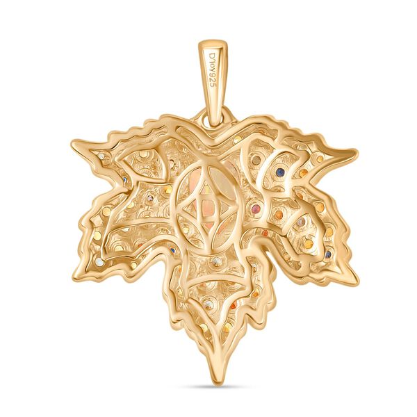 D'Joy AA nat&uuml;rlicher, &auml;thiopischer Welo Opal und mehrfarbiger Saphir Anh&auml;nger - 2,98 ct. image number 5