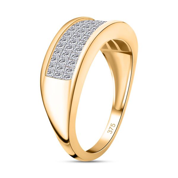 I1-I2 G-H Diamant Ring in 375 Gold - 1 ct. image number 7