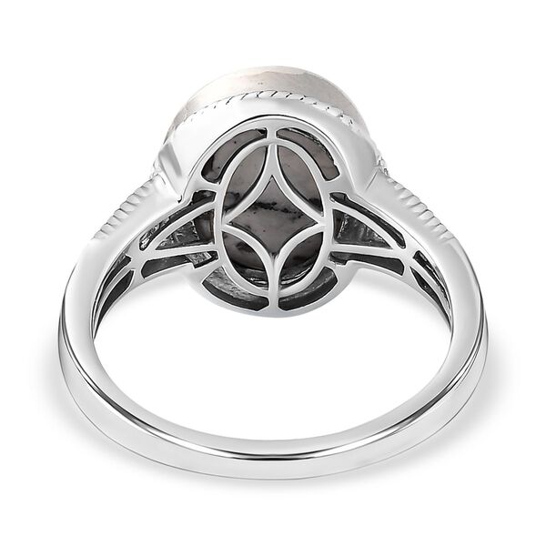 Wei&szlig;er B&uuml;ffel-Ring - 4,97 ct. image number 6