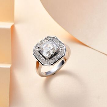 Moissanit Ring, ca. 3,51 ct