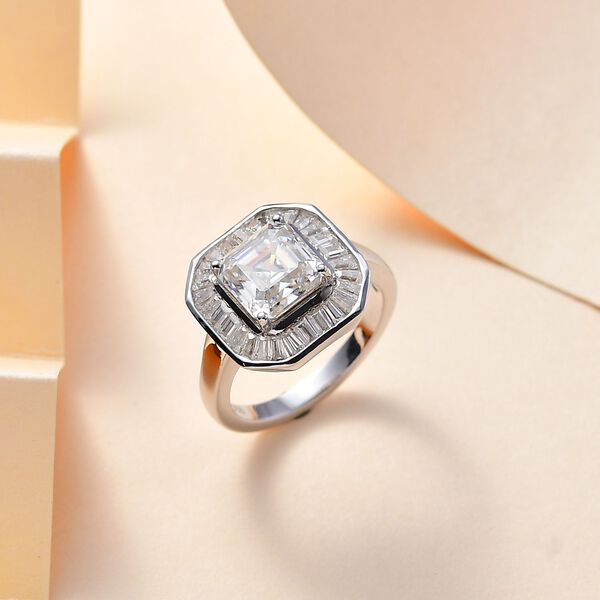 Moissanit Ring, ca. 3,51 ct image number 3