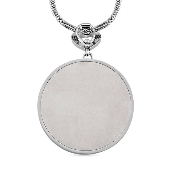 Murano-Stil Glas Anh&auml;nger mit Kette, 316L Edelstahl image number 4