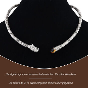 Royal Bali Kollektion- Citrin Halskette, 50 cm - 7 ct.