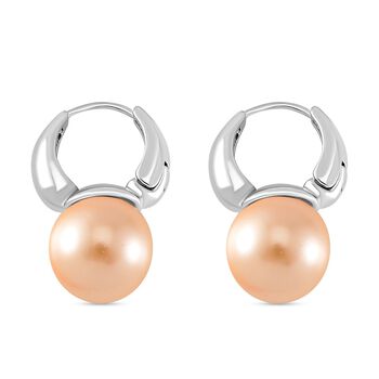 Goldene Muschelkernperle Ohrringe