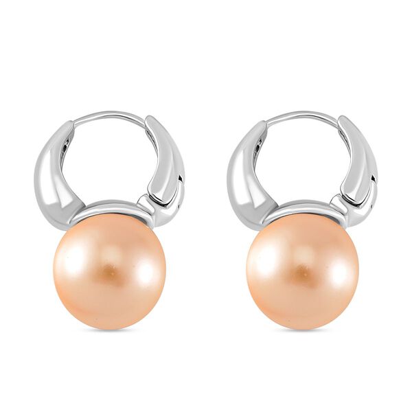 Goldene Muschelkernperle Ohrringe image number 3