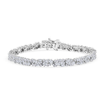 LUXURIANT SI-GH Labor Diamant 18,5cm Armband - 4 ct.