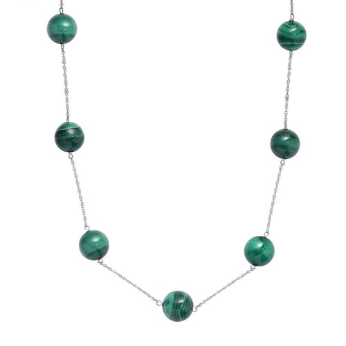 Malachit Halskette, 50 cm - 40 ct. image number 0