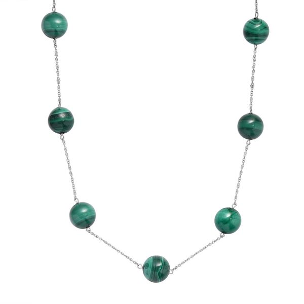 Malachit Halskette, 50 cm - 40 ct. image number 0