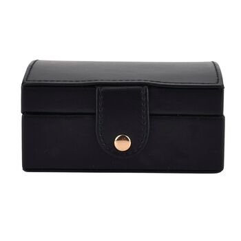 PU-Schmuckk&auml;stchen, 12x9,5x6,5cm, Schwarz