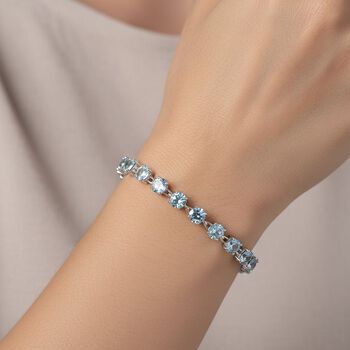 D'Joy AA himmelblaues Topas 20cm Armband - 14,28 ct.