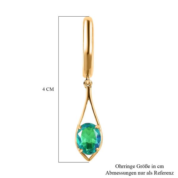 Pfau Triplett Quarz Ohrringe - 3,04 ct. image number 5