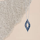 Blauer Diamant Anhänger, 925 Silber platiniert, ca. 1.00 ct image number 2
