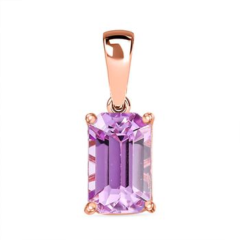 D'Joy AAA Kunzit Anh&auml;nger 925 Silber 750 Ros&eacute;gold Vermeil ca. 2,53 ct.