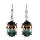 Aqua Terra Costa Quarz Triplett-Ohrringe, 925 Silber platiniert ca. 12,94 ct