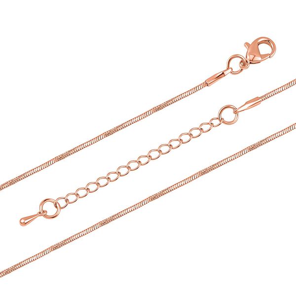 Wei&szlig;er Kristall-Schl&uuml;ssel-Anh&auml;nger mit Kette in Ros&eacute;goldton, 73 cm image number 4