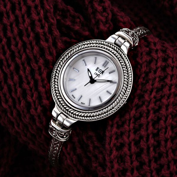 Royal Bali Kollektion- Tulang Naga-Uhr in Silber, 19 cm, 29,79g image number 2