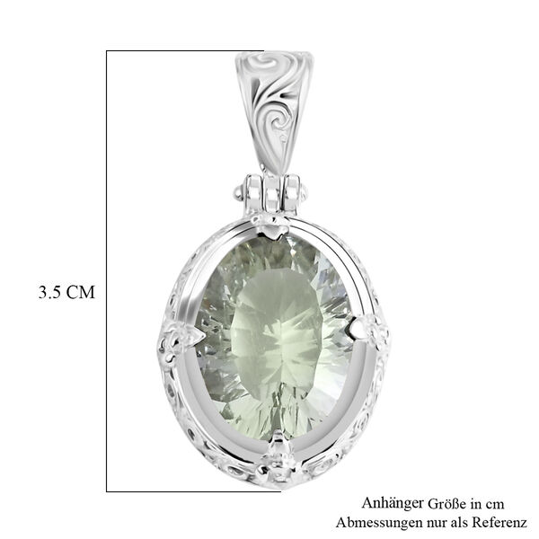 D'Joy AA Prasiolith (16x12mm) Anh&auml;nger 925 Silber ca. 8.90 ct image number 5