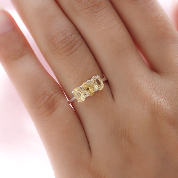 Citrin-Ring, 925 Silber  ca. 1,39 ct image number 3