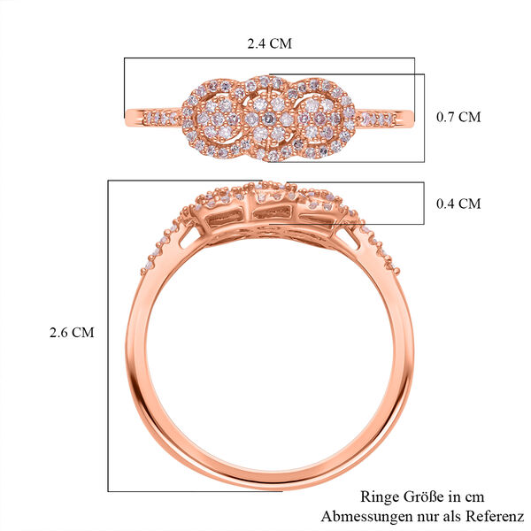 Nat&uuml;rlicher, rosa Diamant-Ring - 0,33 ct. image number 6