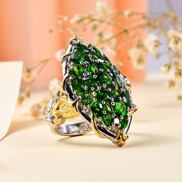 Nat&uuml;rlicher Chromdiopsid-Ring - 5,19 ct. image number 9