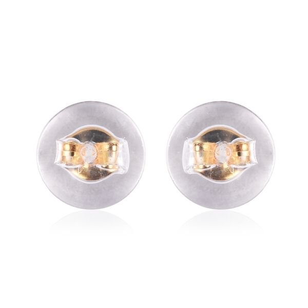 9 Paar Ohrstopper Set Rund, 925 Silber Kern mit Silikon, rhodiniert vergoldet ros&eacute;vergoldet image number 4