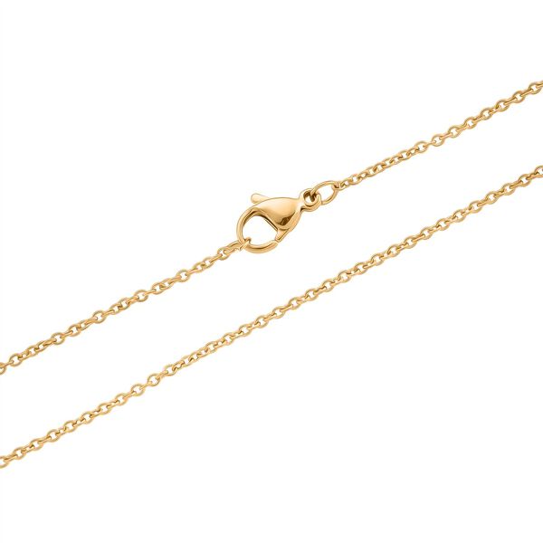 AAA Pfirsich-S&uuml;&szlig;wasser Perle Anh&auml;nger mit Kette  ca. 50 cm 316L Edelstahl, Goldfarben image number 4