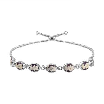 Italienische Kamee Armband aus Conch-Muschel in Silberton, 19cm