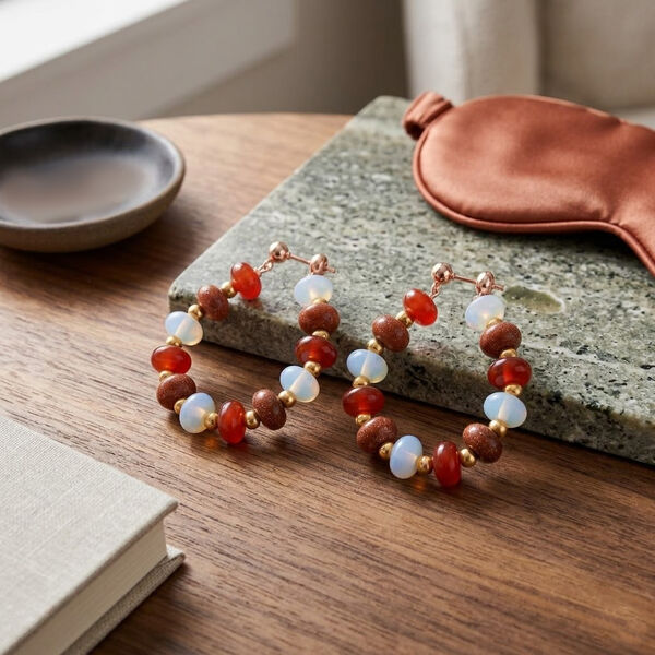 Multi Edelstein Ohrringe- 59 ct. image number 2