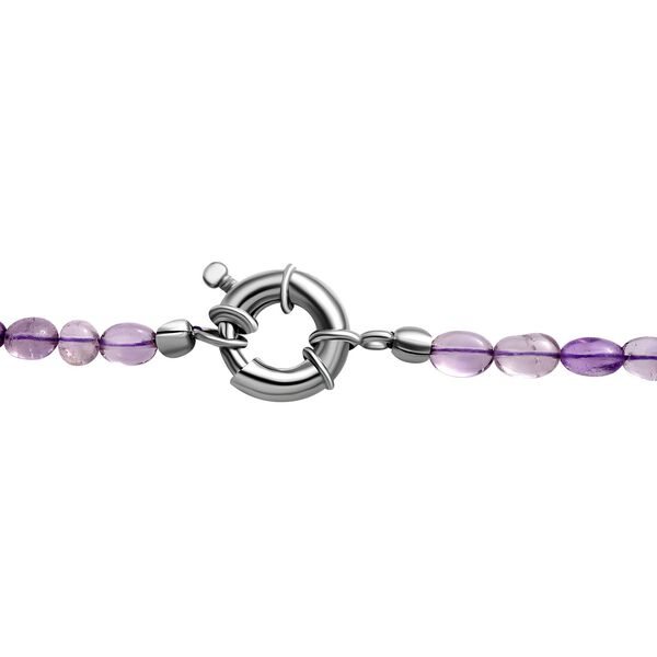 Rosa Amethyst Halskette, 45 cm - 85 ct. image number 5