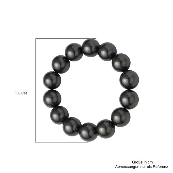 Flexibles, tahitisches Muschelkernperlen (15-17 mm) Armband, ca. 19 cm image number 3