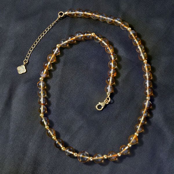 Citrin Halskette, 45 cm  - 170 ct. image number 6