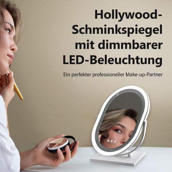 Hollywood-Schminkspiegel mit dimmbarer LED-Beleuchtung image number 11