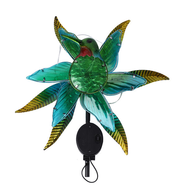 Windrad Kolibri, Gr&ouml;&szlig;e 25x15x117 cm, Mehrfarbig