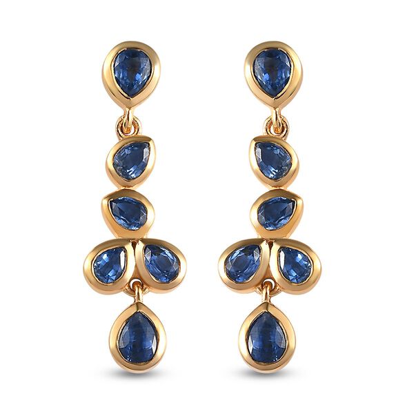 Kaschmir Kyanit-Ohrh&auml;nger - 3,44 ct. image number 0