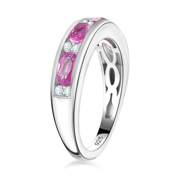 Ilakaka Rosa Saphir und Zirkon Ring - 1,35 ct. image number 5