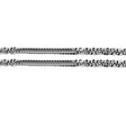 Diamantschliff Rockkette Armband 19cm in rhodiniertem Silber image number 2