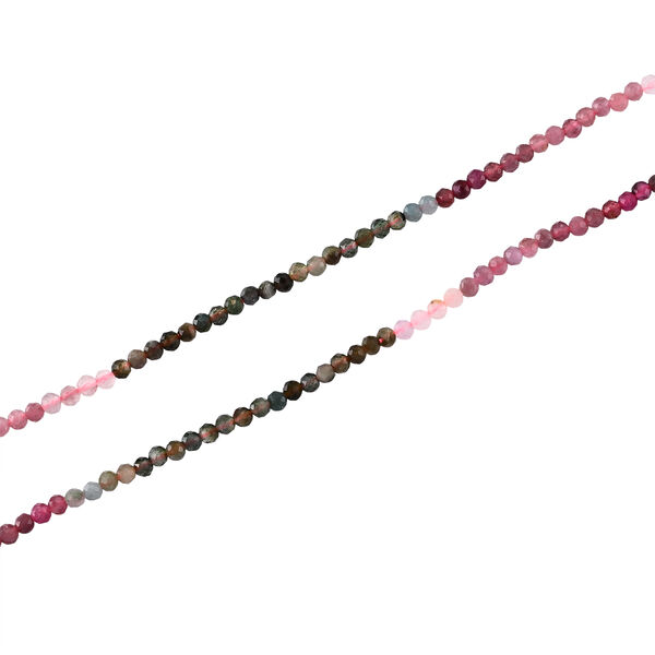 Mehrfarbig-Turmalin Halskette ca. 45 cm 316L Edelstahl ca. 20,00 ct. image number 4