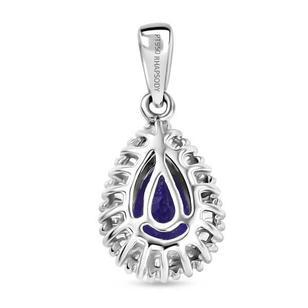 RHAPSODY AAAA Tansanit und Diamant Anh&auml;nger in 950 Platin - 1,17 ct. image number 5