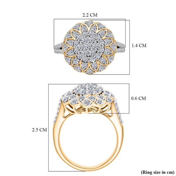 LUXURIANT SGL zertifizierter SI-GH Labor Diamant Ring - 1,33 ct. image number 6