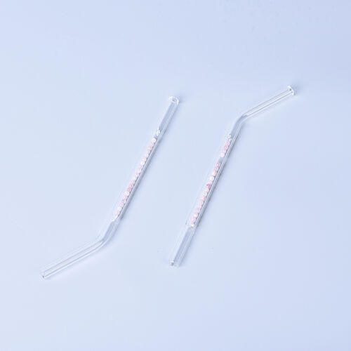Glas Edelstein Trinkhalme, Rosenquarz image number 0
