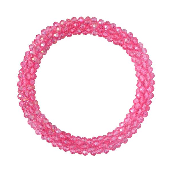 Pfirsichfarbenes Glasperlen-Schmuckset image number 6