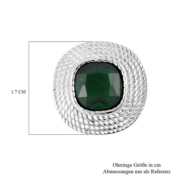 Gr&uuml;ne kubische Zirkonia-Ohrringe - 7,50 ct. image number 5
