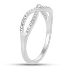 LUSTRO STELLA - Zirkonia-Infinity-Ring in Silber, 0,34 ct. image number 4