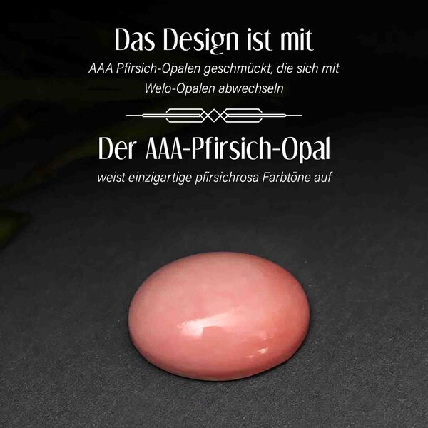 AAA Pfirsich Opal und natürliches, äthiopisches Welo Opal-Armband image number 4
