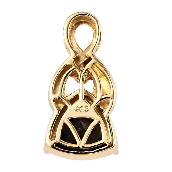 Elite Shungit und Nat&uuml;rlicher Chromdiopsid Anh&auml;nger 925 Silber vergoldet ca. 2,31 ct image number 5