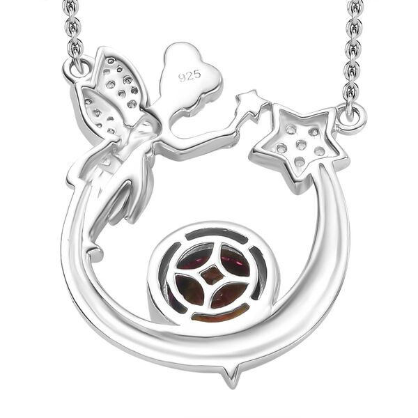 Nebel Quarz und Zirkon Halskette, 45 cm - 2,49 ct. image number 4