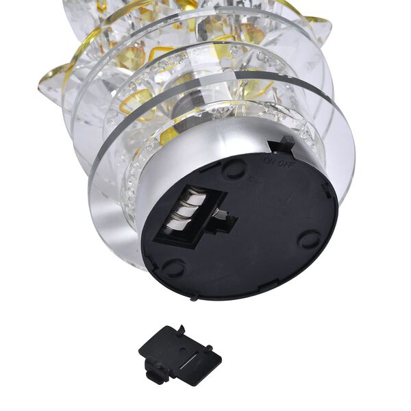 The 5th Season - Kristall Lotusblüte LED-Licht mit drehbarem Sockel, 9,5x10,5 cm, gelb image number 4